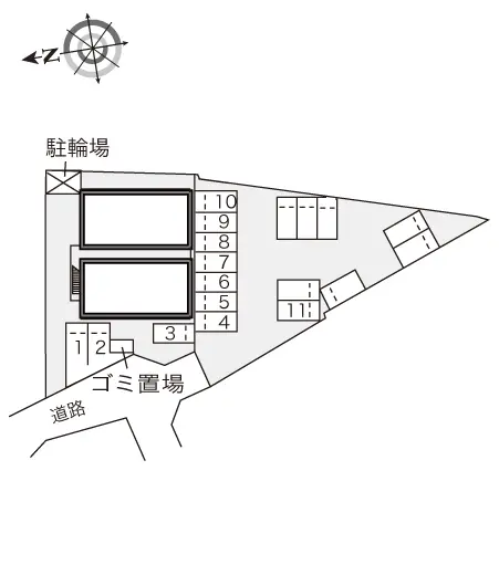 ★手数料０円★枚方市出屋敷元町　月極駐車場（LP）